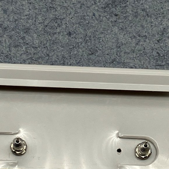 Primitives Vintage Pierced Earrings Knocker Silver Ring Purple Splatter Hoop - Picture 6 of 7